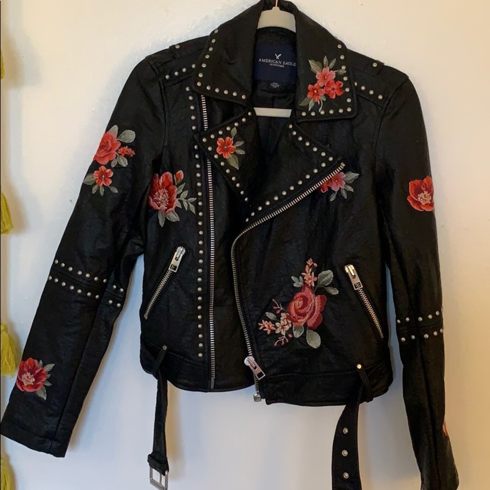 Faux leather jacket